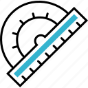 ruler, measurement, math, protractor, measure
