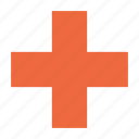 cross, medical, sign, health, hospital