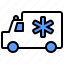 ambulance, emergency, health, hospital, medical, transportation, vehicle