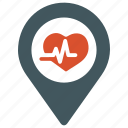 cardiogram, defibrillator, heart care, heart health, location, pulse