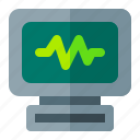 ecg, heart, monitor, rate