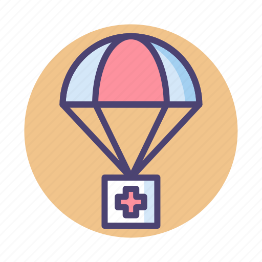 Air, air drop, air drop supply, drop icon - Download on Iconfinder