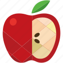 apple, design, food, fruit, healthy, nutrition, red