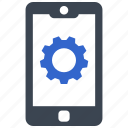 gear, settings, option, service, mobile, phone, smart phone
