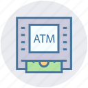 atm, bank, cash, device, dispenser, money, money machine