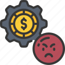 bad, money, management, coin, cash, gear, cog