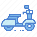 motorbike, motorcycle, transportation, vespa