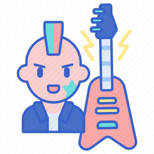 Guitar, music, punk, song icon - Download on Iconfinder