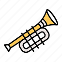 instrument, music, trumpet