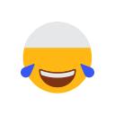 cap, emoji, face, islam, laugh face, muslim, tears of joys