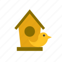 animal, bird, birdhouse, garden, house