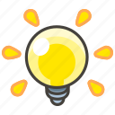 1f4a1, bulb, light