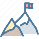 aim, best, flag, leader, mountains, office, top