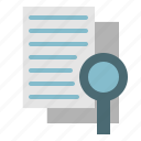 search, magnifyingglass, document, file, research