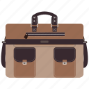 bag, briefcase, case, office