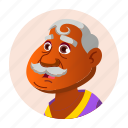 aged, avatar, grandfather, hindu, indian, man, old