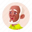 african, avatar, black, grandfather, man, old, people