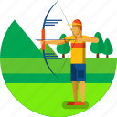 archer, archery, arrow, bow, equipment, olympic sports, sports icon