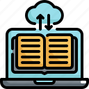 book, cloud, education, learning, library, online, study