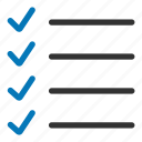 bulleted list, checked, list, options, tick, view