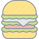 burger, hamburger, cheeseburger, fast food