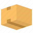 3d, box, delivery, isometric, parcel, shipping