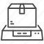 delivery, logistics, package, parcel, scale, weight 