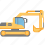 dig, digger, excavator, industry, power, shovel, vehicle 