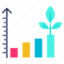 chart, growth, investments, performance, plant