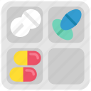 drugstore, health, healthcare, pharmacy, pill box, pills, tablets