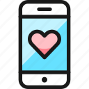 phone, action, heart