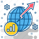 global, globe, growth, international, world