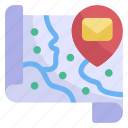 location, mail, address, placeholder, envelope