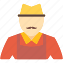 farmer, farm, man, village, work, worker