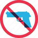 forbidden, gun, prohibition, warning