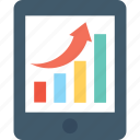 analytics, graph, infographic, mobile, mobile graph