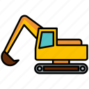 excavator, bulldozer, heavy machinery, construction