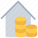 coin, estate, money, property, real, residential