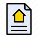 house, home, document, file, paper