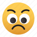 emoji, mad, sad