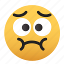 emoji, sick, worried