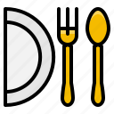 dish, element, fork, kitchen, restaurant, spoon