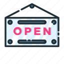 open, retail, shop, shopping, sign, store