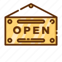 open, retail, shop, shopping, sign, store