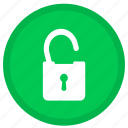 lock, password, protection, safe, security, unlock, round