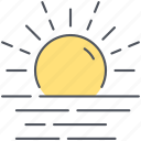 hazy, sun, climate, forecast, sunrise, sunset, weather