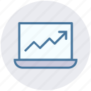 arrow, device, graph, laptop, macbook, notebook, probook