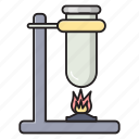 lab, testtube, tubestand, burner, science