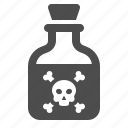 bottle, deadly, poison, potion, skull, toxic