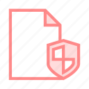 document, file, protection, security, shield